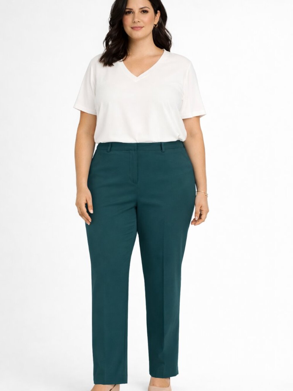 Tailored Peacock Green Pants
